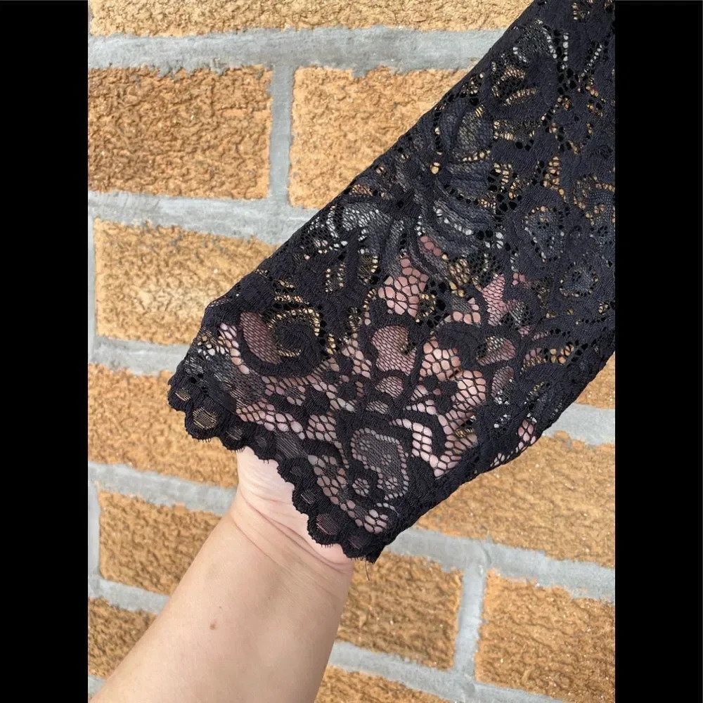 Kiyonna Mademoiselle Lace Dress - Onyx 2 X - Picture 10 of 11